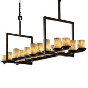 Alabaster Rocks! Dakota Really Big Bridge Linear Suspension by Justice Design Group - Starlight Lighting USA and Canada